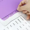 Folhas separador de bolso Cadeir Notebooks Anel Divisores de Papel Acessórios