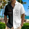 Casual shirts voor heren 2024 Hawaiiaanse surfprint met korte mouwen shirt met korte mouwen knop