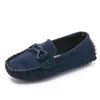 Barn loafers skor pojkar platt sneakers baby barn casual skor småbarn flickor andningsbara slip-on skor mjuk botten fast färg 240422