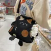 Bolsas Bolso de hombro de gato de dibujos animados japoneses 2023 NUEVA Fashion Crossbodya bolso para mujeres Bolso de muñeca bolso bolso de bolso