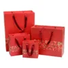 Red en particulier le papier enveloppe-cadeau pour vous avec des poignées bijoux / vêtements de sac de fourreaux petits / grands