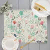 Table Mats Fruit Placemats Summer Ice Cream Place Waterproof Non-Slip Heat-Resistant Linen Outdoor Flamingo Dinner