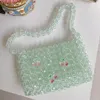 Bolsos de noche insa linda bolsa de cuentas de cerezo para mujeres axila de verano bolso de embrague de hombro de cristal transparente