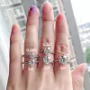 Rings nkhog echte 3 karaat Moissanite ringen voor vrouwen 925 Sterling Silver Classic 6 Claws Engagement Band Sieraden Romantische trouwring