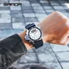 Montre-bracelets Sanda Fashion Sport Men LED Digital Watchs Dual Display Quartz Wristwatch extérieur imperméable Military Mens Horloge