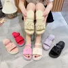 Casual Shoes Women's With Low Heels Sandals For Woman Slippers Footwear Platform Purple Summer 2024 Round Toe Tip Outdoor The H F