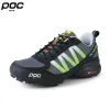 Chaussures vertes moto poc hommes mtb chaussures cyclistes laceup Luminal imperméable bicycle chaussures moto chaussure mode randonnée baskets mâle 2023