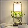 Golvlampor modern kreativ lampa vardagsrum personlighet hydroponic växt soffa vertikalt bord sovrum dekorativ sconce drop leverans dhkgr