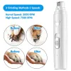 Clippers Electric Dog Nail Grinder Lownoise Pet Nail Clipper 2Speed USB oplaadbare Pet Nail Trimmers Pijnloos met polijstwiel