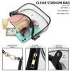 Totes Clear Satchel Bag para Women Stadium Aprovou Small Crossbody With Zipper Concerts Sports