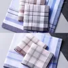 Bow Ties 1pc Square Plaid Stripe Spripe Chiefs Vintage Classic Hanky Pocky Cotton Business Chest Towel Wedding Party 38 38cm aléatoire