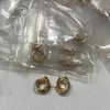 고급 고급 Carrtier Earring V-Gold Plated Mijin Tricolor Ring Earrings는 특별한 CNC 절묘한 장인 정신으로 유행하고 우아합니다.