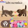 Toys Cat Toys Interactive Training Toy for Pet Kitten Creative Mini Shooting Gun Games Stretch Plush Ball Toys Pet Supplies