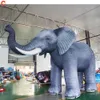 8m de largo (26 pies) con actividades al aire libre de ventilador publicitaria de elefante blanco elefante gigante inflable elefante decorativo de dibujos animados decorativos juguete para decoración