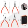 Bracelets Valuemax 4pc Snap Ring Pliers Set Internal External Pliers Retaining Ring Plier 165mm Circlip Pliers Hand Tools with Bag