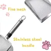 Housebreaking Pet Cleaning Tool Metal Aluminum Alloy Cat Litter Scoop Stainless Steel Durable Handle Pet Poop Shovel