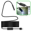 Caméras WiFi 1200p HD Endoscope imperméable d'inspection de forage Appareil photo 8 LED