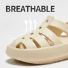 Sandálias utune sandálias romanas para meninos meninas garotas de verão crianças sapatos de praia crianças 4 ~ 12y Slippers ao ar livre não deslizante EVA respirável Soft 240419