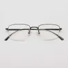 Круг 095 Pure Titanium Half -Frame Glasses Mens Golden Business Ultra Light и Simple Myopia