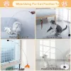 Toys Toua Cat Teaser Stick Interactive Toy Feather Wand for Cats Wand Pet Pet Feather Refilia de substituição Produto para exercício de gato Exercício