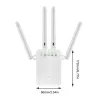 Routers R308 Wireless Repeater WiFi Router 2.4G/300Mbps Signalförstärkare Extender 4 Antenna Router Signalförstärkare för Office Home