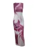 Casual Dresses American Creative Tie-Dye Mixed Color Sexig klänning Kvinnor 2024 ärmlös stilig chic Suspender