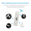 Routers 4G LTE Modem Dongle Router SIM Card Slot 2.4G 150Mbps Wireless WiFi Adapter MultiBand Mobile Broadband EU for Home Office