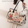 Designer bag Bear Graffiti Ladys Shoulder Bags Simple Small Square Bag Women Luxury Y2209