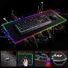 Pads MSI RGB Mouse Pad Gaming Accessoires Led MousePad Gamer Computer Desk Mat PC Cabinet Backboard Mats Rubber Extended Pads