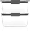 Storage Bottles Rubbermaid Brilliance BPA Free Food Containers With Lids Airtight For Lunch Meal Prep And Leftovers Set Of 2