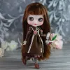 Dolls ICY DBS Blyth doll bjd joint body white skin cute Bun face suit 1/6 toy 30cm girl gift anime