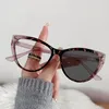 Okulary przeciwsłoneczne Pochromic Anti Blue Light Sklose Kobiety mężczyzn Vintage Cat Eye Odbarwione okulary Okulasy Oczanki