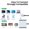 ハブ4 in 1タイプCからデュアルHDMI 4K 60Hz拡張/ミラーモードドッキングアダプターPD 60W MacBook/Switch/Surface/Chromebook/Dell XPS