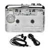 Jogador 1set USB Cassette Capture Radio Player Cassette para MP3/CD Typeque Walkman Audio Music Player Plastic Plastic
