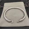 David Yurma Bracelet Dy Luxe Designer Bracelet Fashion Jewelry for Women Men Gold Silver Pearl Head Cross Bangle Bracelet Dy Jewelry Man Lover cadeau 5731
