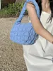 Abendtaschen Mabula Mode gepolsterte Frauen Schulter geflochtener gesteppte kleine Einkaufstasche Einfache Design Feste Farbe weiblicher Handtaschen Telefontasche