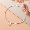 Anklets Trustdavis Real 925 Sterling Silver Fashion Women's Jewelry Sweet Heart Love love for Women Fine Silver 925 Jewelry DA800