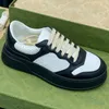 G Famille Dernières femmes décontractées, petites chaussures blanches couples Couples de la dernière version Top Layer Cow Cuir Tissu Silk Vache en cuir doublure TPU SOLE MENSE Sneakers Taille 35-45