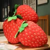 Muñecas 35cm realista fresa fresa plush simulación de juguetes frutas muñecas para almohadas de sofá suave regalos de cumpleaños para niños encantadores