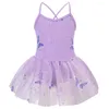 Stage Wear Girls Ballet Ballet z Tutu Spirt Dance Ubrania gimnastic