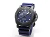 Panerei Men's Luminors Marina Wristwatches Mechanical Automatic Watch Submergeble Quaranta Quattro Carbotech Blue Abisso PAM01232 Mens Watch