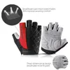 Rockbros Cycling Bike Gloves Half Finger Shock -Resyper Heartable Mtb горные велосипедные велосипедные перчатки Мужчины Женские велосипедные оборудование 240422