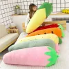 Dolls Long Plush Fruits Vegetable Plants Giant Stuffed Toy Sleeping Leg Pillow Red Strawberry Pineapple Cactus Corn Carrot 50/70/120cm