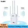 Routers KuWfi 5G Wifi Repeater Dual Band 1200Mbps AP Router Wifi Signal Amplifier Wireless Wifi Extender Long Range Signal Booster