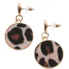 Boucles d'oreilles 2 PCS / Set Léopard Brouille à oreilles imprimée bijoux géométrique Drop Pendant Résine irrégulière