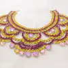 Halsband cuier mysterium färg strasshalsband för kvinnliga choker smycken stor storlek tillbehör för drag drottning skönhet tävlingshow