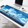 Pads Sky Clouds Mouse Pad Gaming Accessories Mause Anime Table Tangentboard Desk Mat Mausepad Gamer PC Gummi mattan Office Blue Mousepad