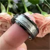 Ringe Frauen Ring Tungsten Carbide Ehering für Männer Mode Schmuck gehämmert gestiegen
