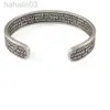 Desginer Viviennes Westwood Anxi Empress Dowager Bracciale con antiche lettere argento tailande