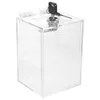 Akryl Piggy Bank Transparenta Money Box -mynt som sparar Pot Desktop Cash Container Home Decoration 240415